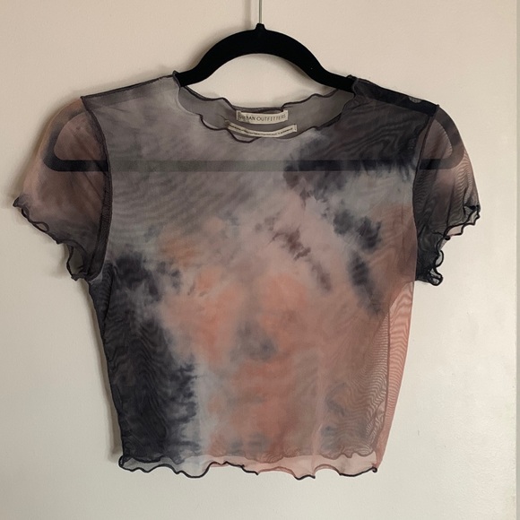 Urban Outfitters Tops - URBAN OUTFITTERS TIE-DYE MESH TOP